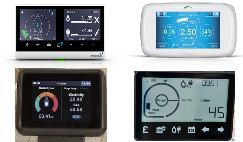 We used eye-tracking to test these four smart meter interfaces