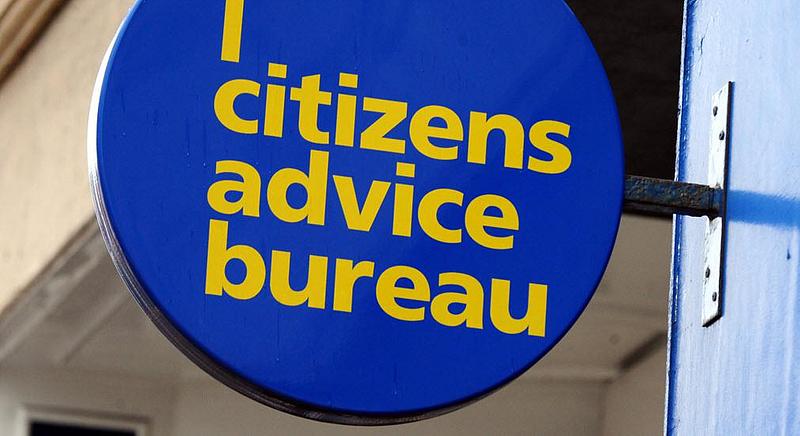A circular signboard for citizen advice bureau