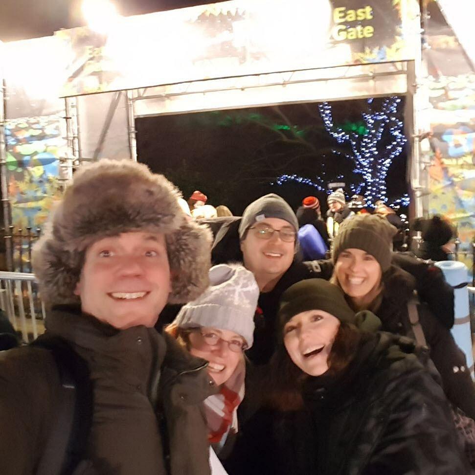 The User Vision team at a charity sleep out