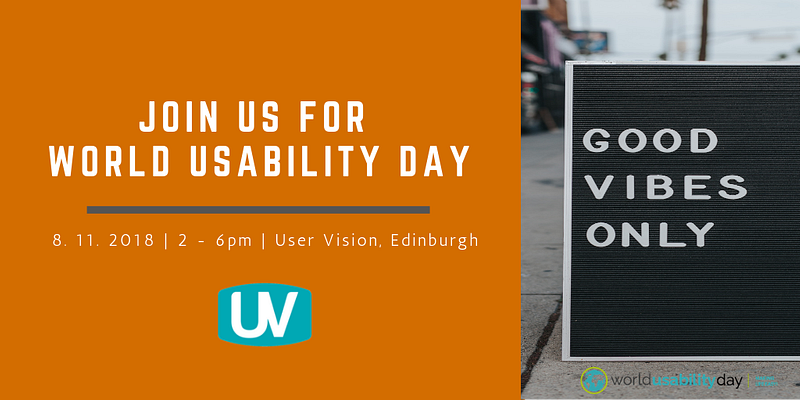 Join us for World Usability Day